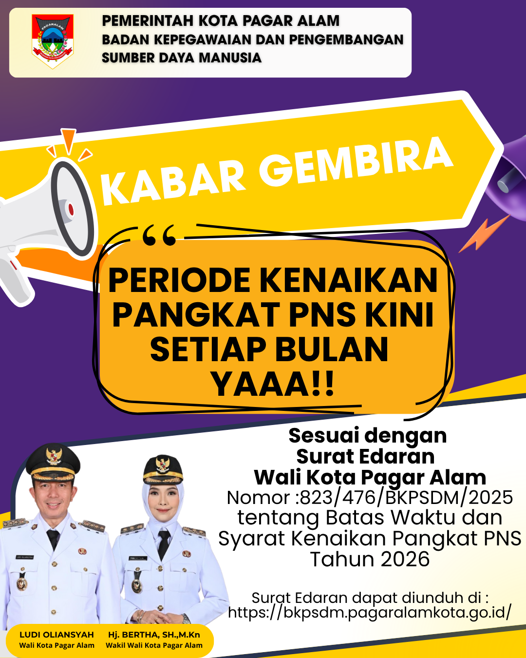 Surat Edaran tentang Batas Waktu dan Syarat Kenaikan Pangkat PNS Tahun 2026